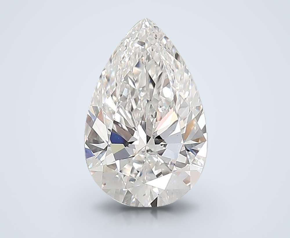 4.05ct F VVS2 Rare Carat Ideal Cut Pear Lab Grown Diamond