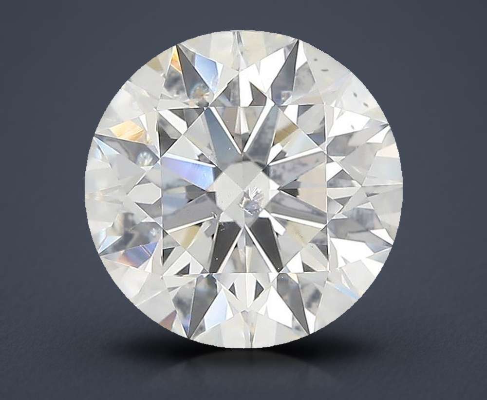 3.00ct H SI2 Rare Carat Ideal Cut Round Diamond