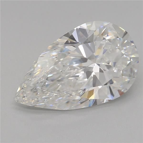 2.09ct E VS1 Rare Carat Ideal Cut Pear Lab Grown Diamond