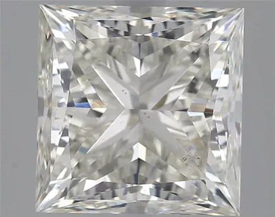 3.02ct K SI1 Rare Carat Ideal Cut Princess Diamond