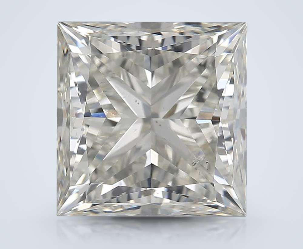 3.02ct K SI1 Rare Carat Ideal Cut Princess Diamond