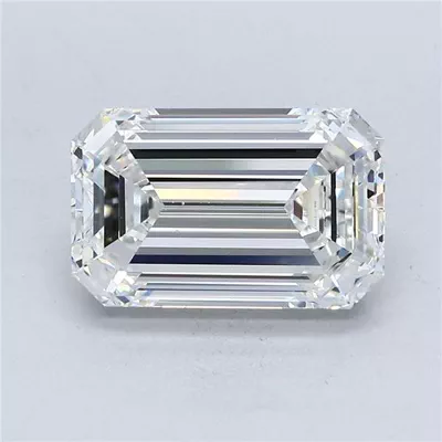 3.52ct G VVS1 Rare Carat Ideal Cut Emerald Diamond