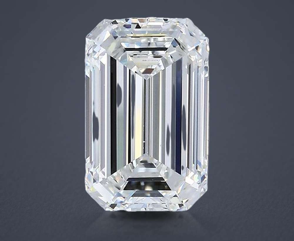 3.52ct G VVS1 Rare Carat Ideal Cut Emerald Diamond