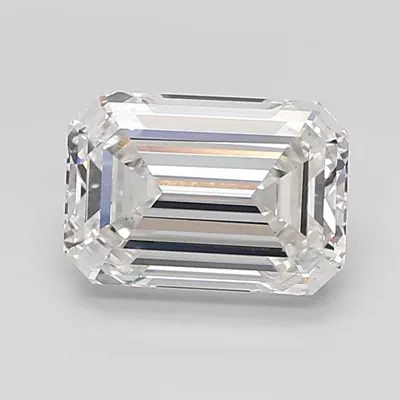 5.03ct F VVS2 Excellent Cut Emerald Lab Grown Diamond