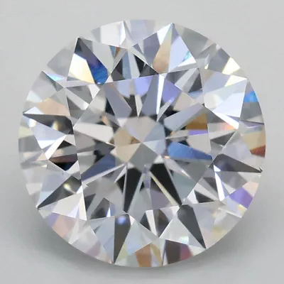 3.05ct D VS2 Rare Carat Ideal Cut Round Lab Grown Diamond