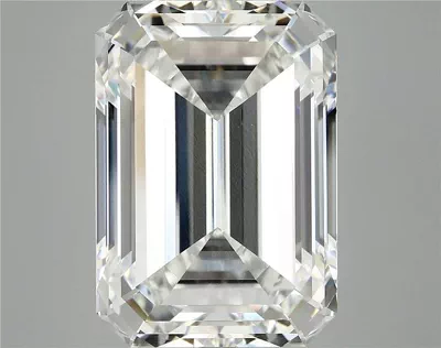 12.61ct F VVS2 Rare Carat Ideal Cut Emerald Lab Grown Diamond