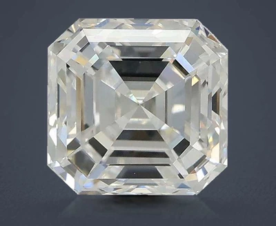 2.90ct F VVS2 Rare Carat Ideal Cut Asscher Lab Grown Diamond