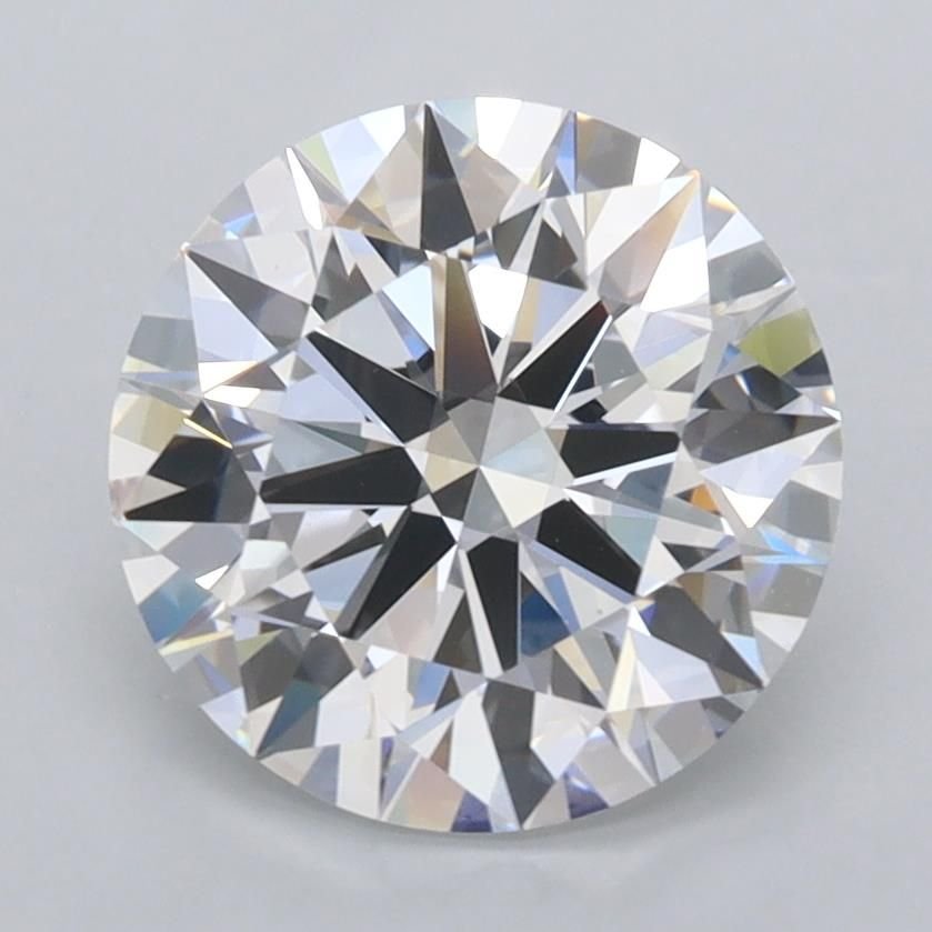 2.65ct D FL Rare Carat Ideal Cut Round Lab Grown Diamond