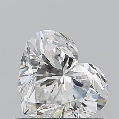 0.72ct G VVS2 Rare Carat Ideal Cut Heart Diamond