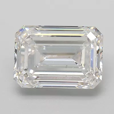 5.05ct G VS2 Rare Carat Ideal Cut Emerald Lab Grown Diamond