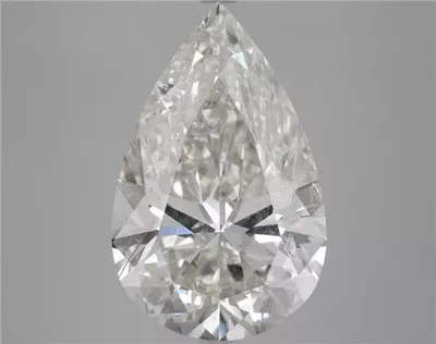 7.32ct J SI2 Rare Carat Ideal Cut Pear Diamond