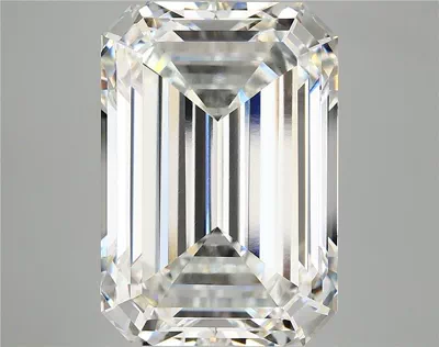 11.41ct F VVS2 Rare Carat Ideal Cut Emerald Lab Grown Diamond