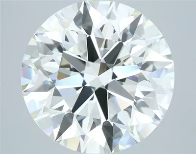 5.02ct I VVS2 Rare Carat Ideal Cut Round Diamond
