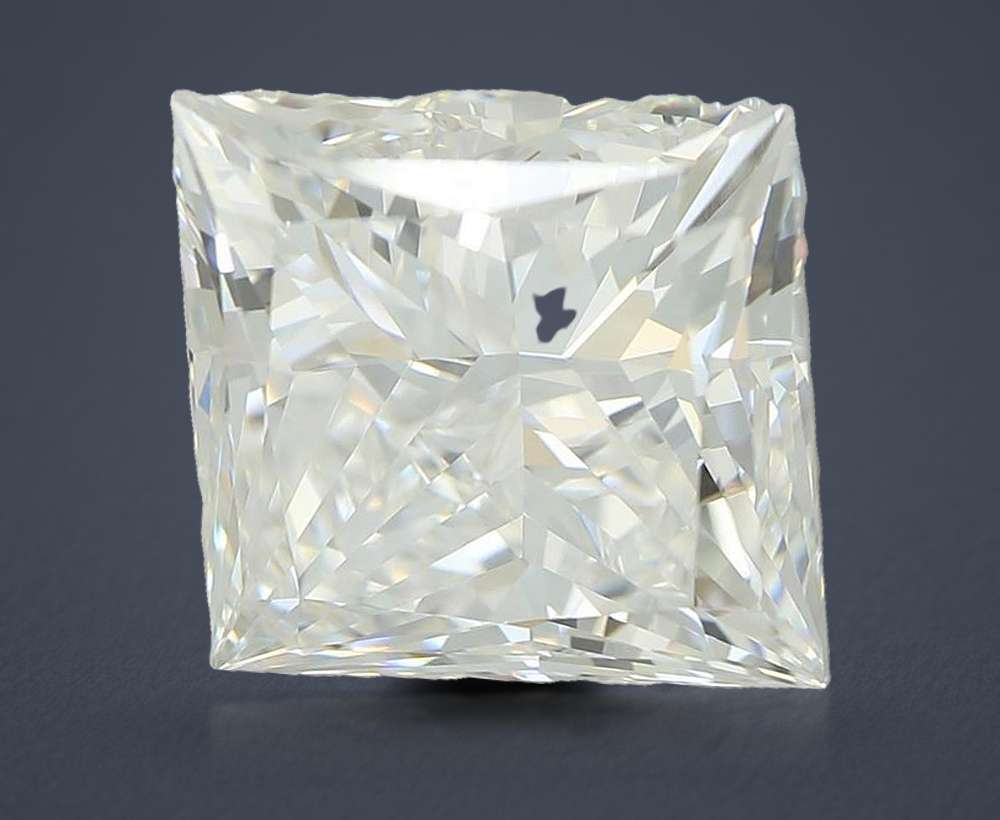 5.03ct F VVS2 Rare Carat Ideal Cut Princess Lab Grown Diamond