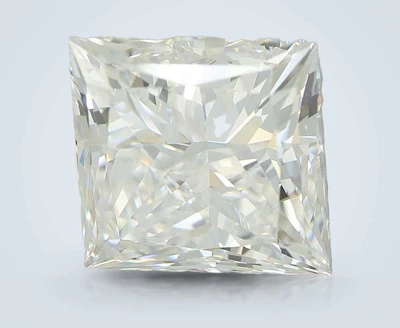 5.03ct F VVS2 Rare Carat Ideal Cut Princess Lab Grown Diamond
