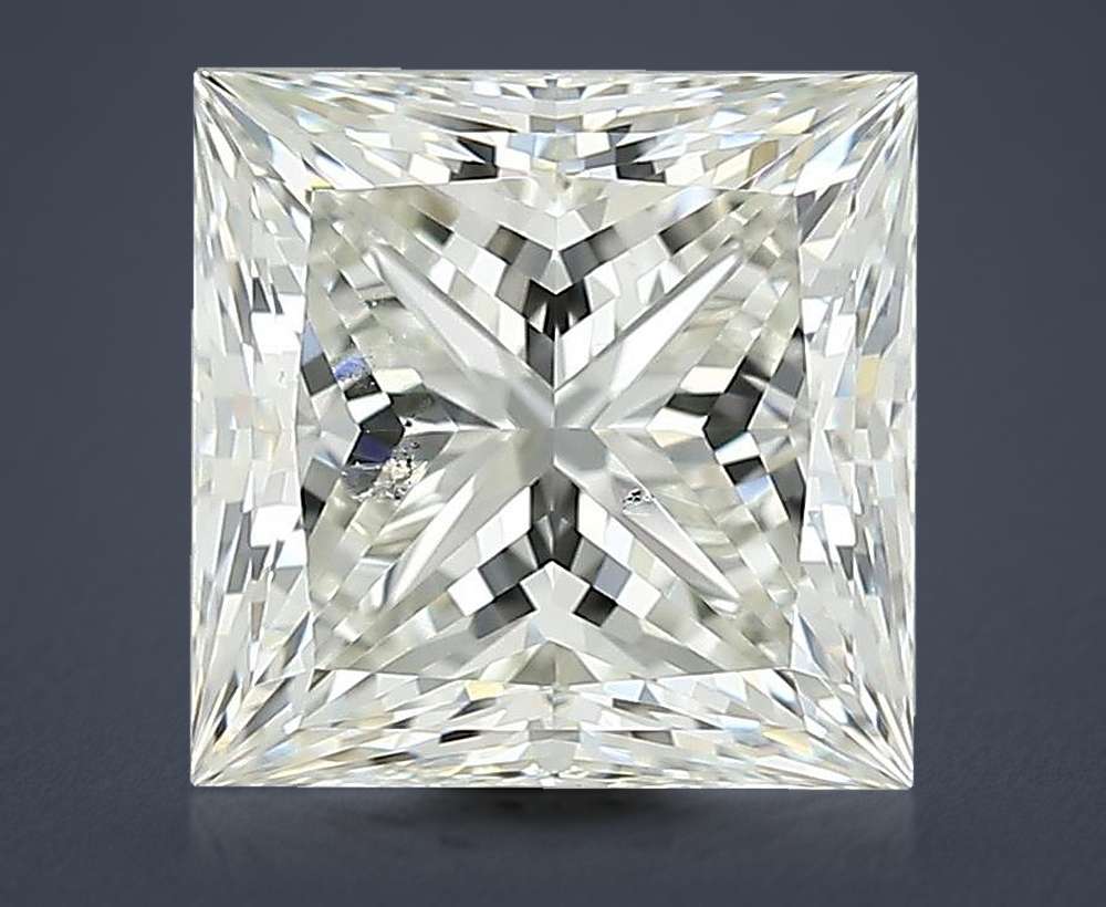 2.22ct K SI2 Rare Carat Ideal Cut Princess Diamond