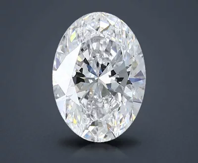 2.05ct D VS2 Rare Carat Ideal Cut Oval Lab Grown Diamond
