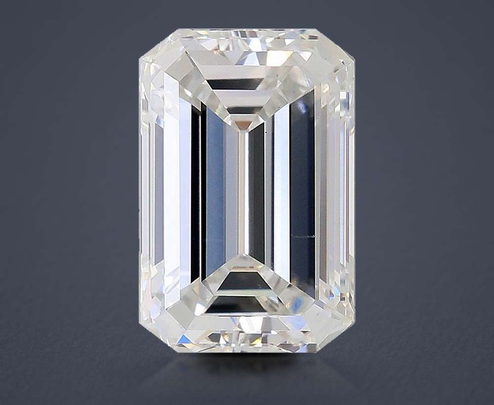 3.02ct F VS1 Rare Carat Ideal Cut Emerald Lab Grown Diamond