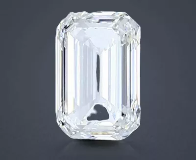 1.00ct H VVS1 Rare Carat Ideal Cut Emerald Diamond