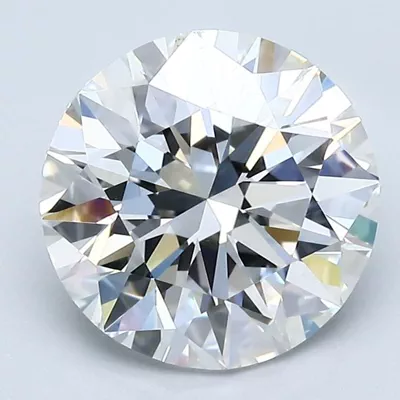 3.01ct F VS2 Rare Carat Ideal Cut Round Diamond