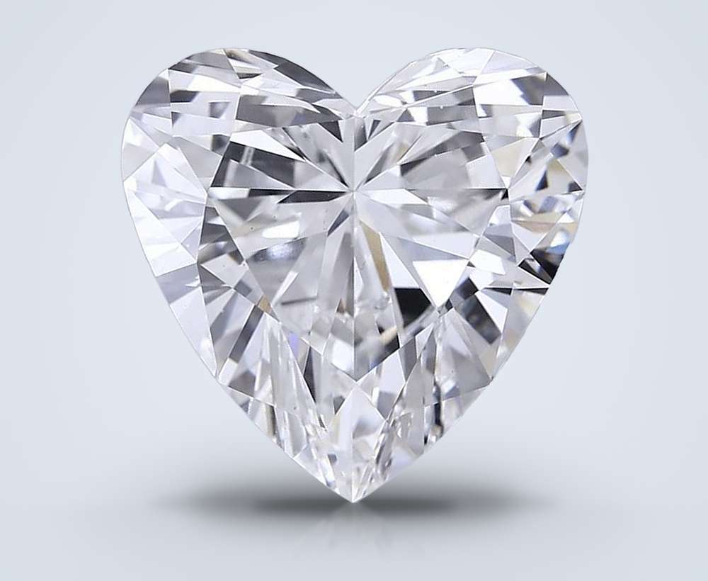 10.55ct F VS1 Rare Carat Ideal Cut Heart Lab Grown Diamond