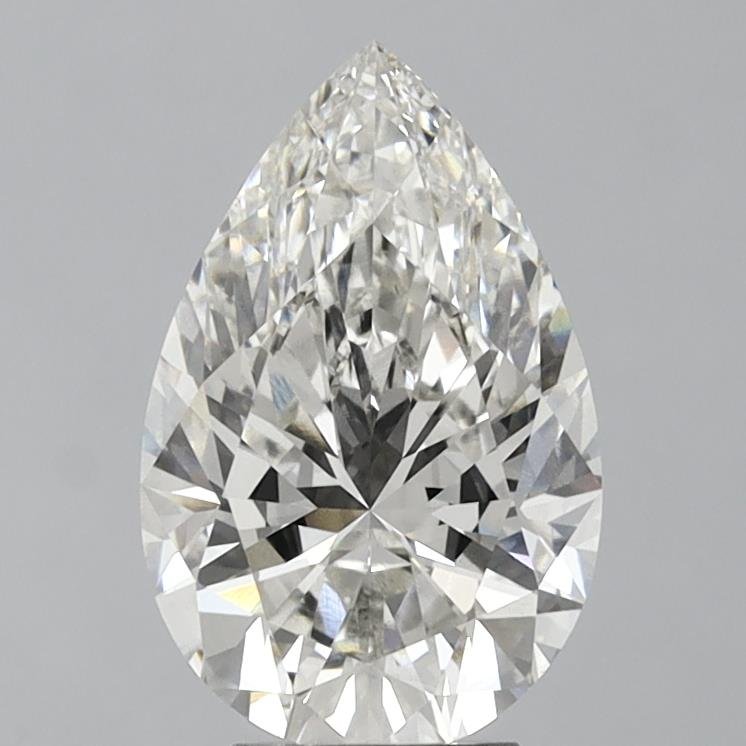 5.01ct H VS2 Rare Carat Ideal Cut Pear Lab Grown Diamond