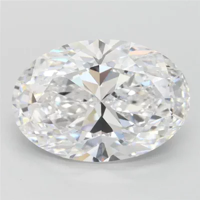 4.01ct F VVS2 Rare Carat Ideal Cut Oval Lab Grown Diamond