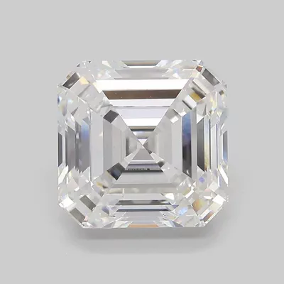 6.39ct D VS1 Rare Carat Ideal Cut Asscher Lab Grown Diamond