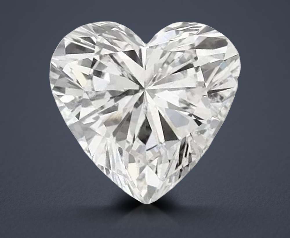 1.56ct F VS2 Rare Carat Ideal Cut Heart Lab Grown Diamond