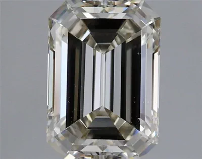 2.02ct K VS1 Rare Carat Ideal Cut Emerald Lab Grown Diamond
