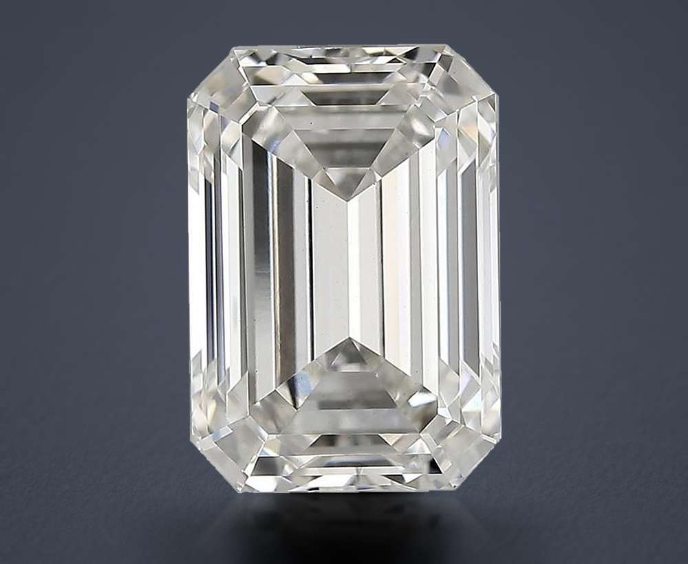 4.64ct H VS1 Rare Carat Ideal Cut Emerald Lab Grown Diamond