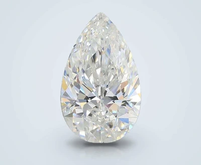 5.04ct E VS2 Rare Carat Ideal Cut Pear Lab Grown Diamond