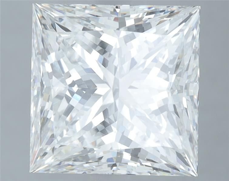 5.05ct F VS1 Rare Carat Ideal Cut Princess Lab Grown Diamond