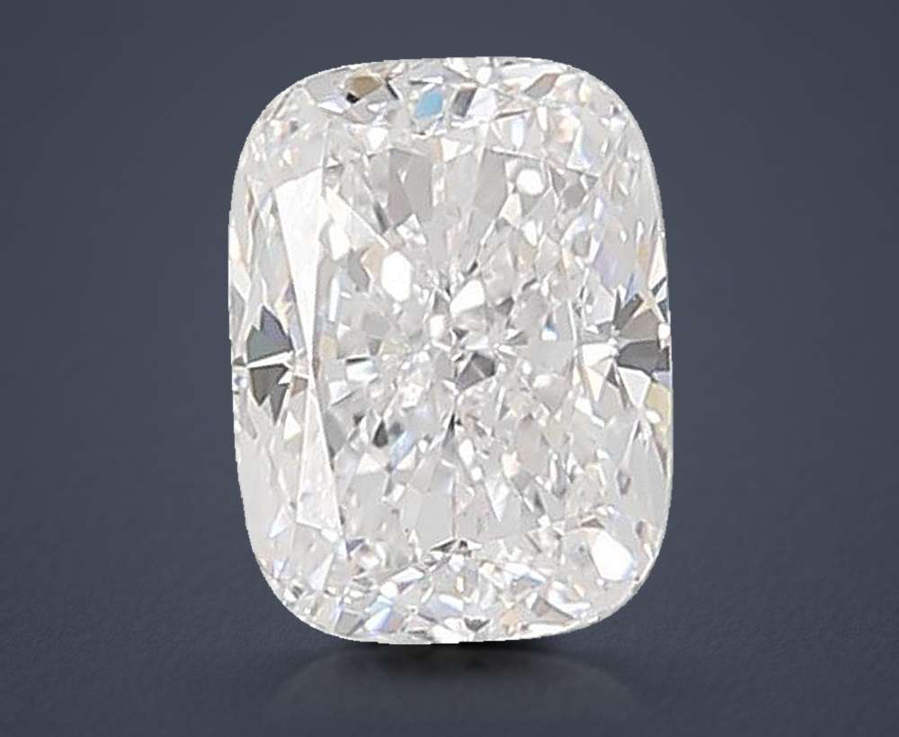 2.61ct D VS1 Rare Carat Ideal Cut Cushion Lab Grown Diamond