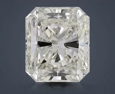 5.13ct K SI1 Rare Carat Ideal Cut Radiant Diamond