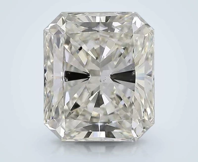 5.13ct K SI1 Rare Carat Ideal Cut Radiant Diamond