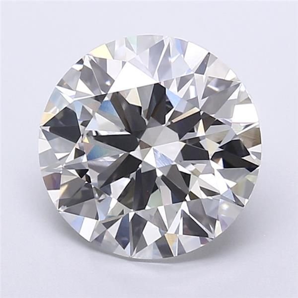 5.05ct F VVS2 Rare Carat Ideal Cut Round Lab Grown Diamond