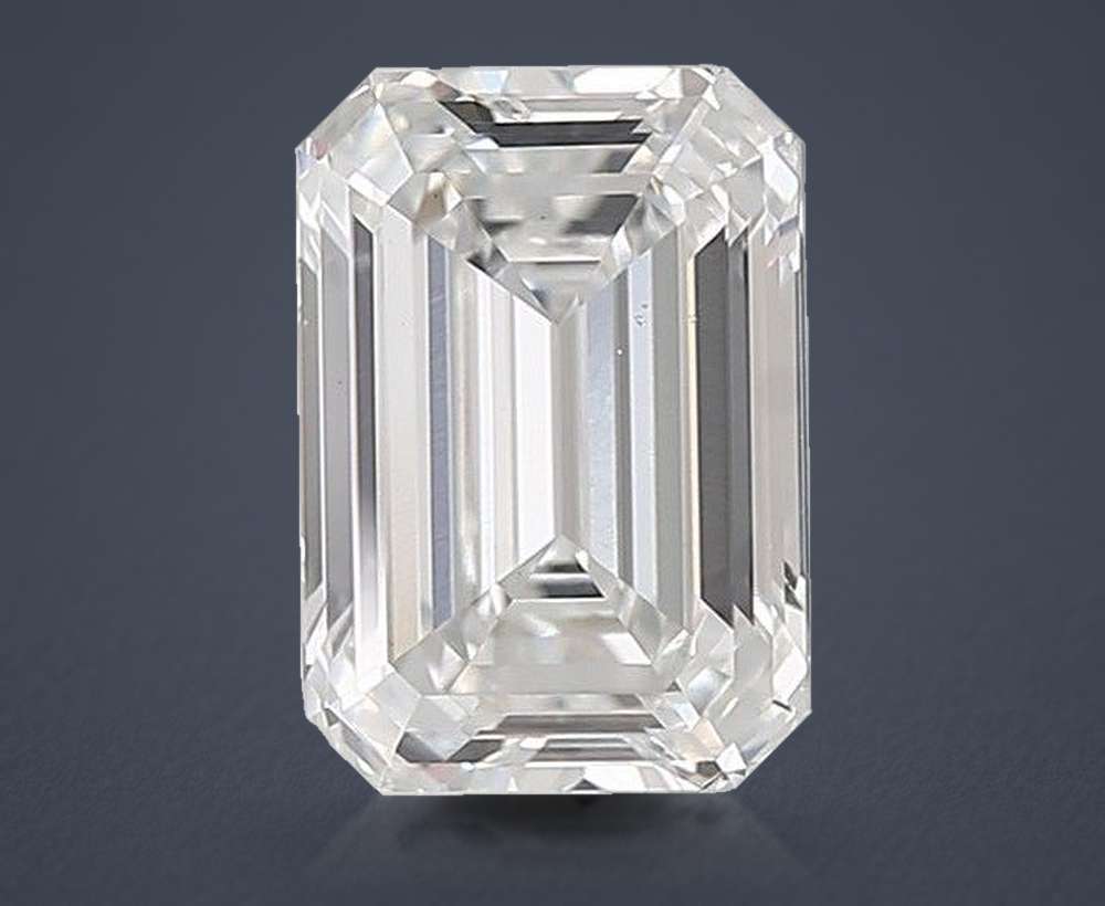 4.04ct D VS2 Very Good Cut Emerald Lab Grown Diamond