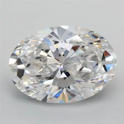 4.04ct D VVS2 Rare Carat Ideal Cut Oval Lab Grown Diamond