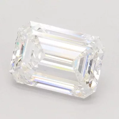 1.59ct F IF Rare Carat Ideal Cut Emerald Lab Grown Diamond