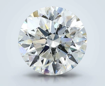 4.58ct J SI2 Rare Carat Ideal Cut Round Diamond