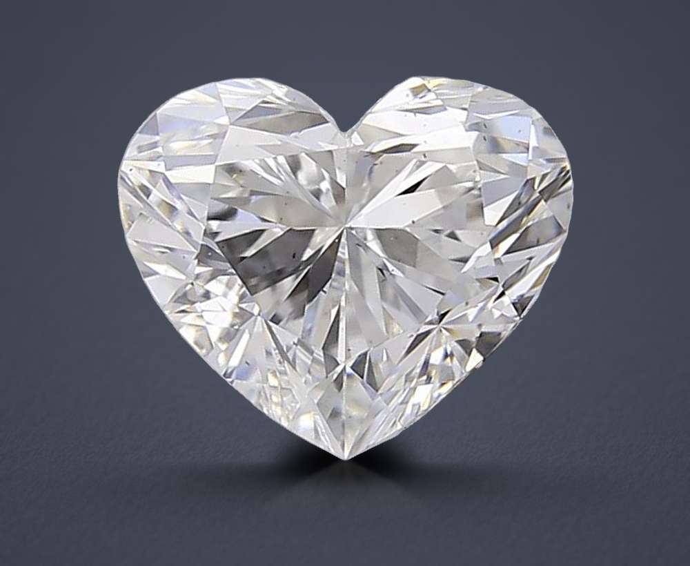 1.50ct F VS2 Rare Carat Ideal Cut Heart Lab Grown Diamond