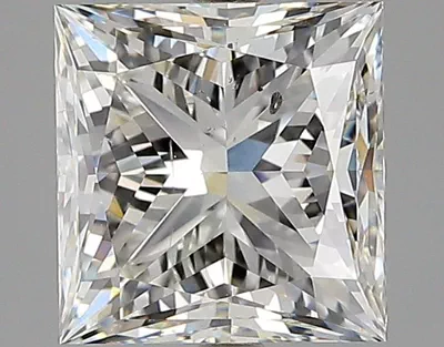 3.02ct J SI2 Very Good Cut Princess Diamond
