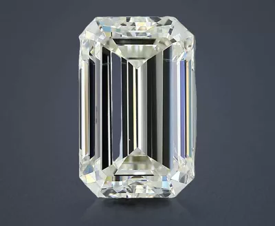 7.57ct K SI2 Rare Carat Ideal Cut Emerald Diamond