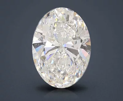 2.81ct D VVS2 Rare Carat Ideal Cut Oval Lab Grown Diamond