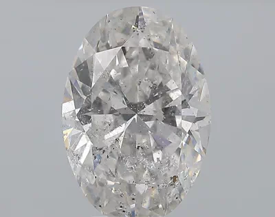 3.52ct E SI2 Rare Carat Ideal Cut Oval Diamond