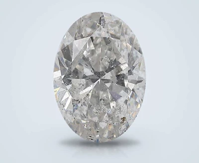 3.52ct E SI2 Rare Carat Ideal Cut Oval Diamond