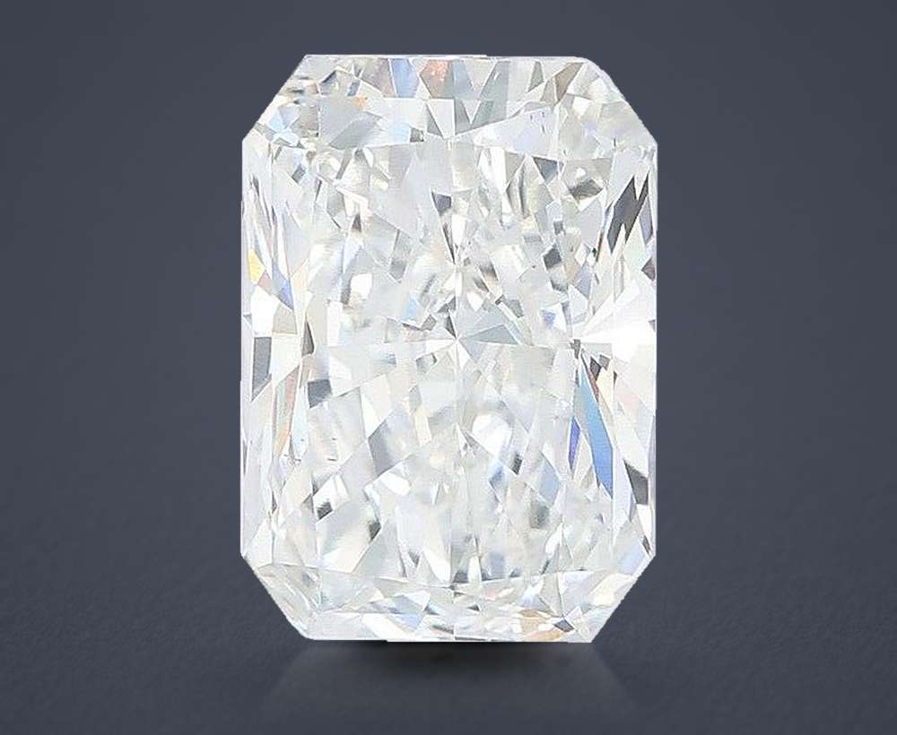 3.50ct E VS1 Rare Carat Ideal Cut Radiant Lab Grown Diamond