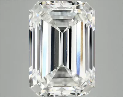 12.17ct F VS1 Rare Carat Ideal Cut Emerald Lab Grown Diamond