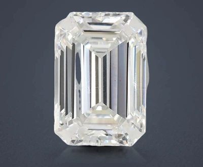 3.09ct F VS2 Rare Carat Ideal Cut Emerald Lab Grown Diamond